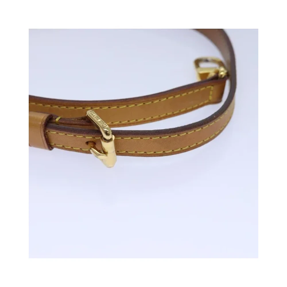 Louis Vuitton Vintage Pre-owned Leather home-office Beige Dames