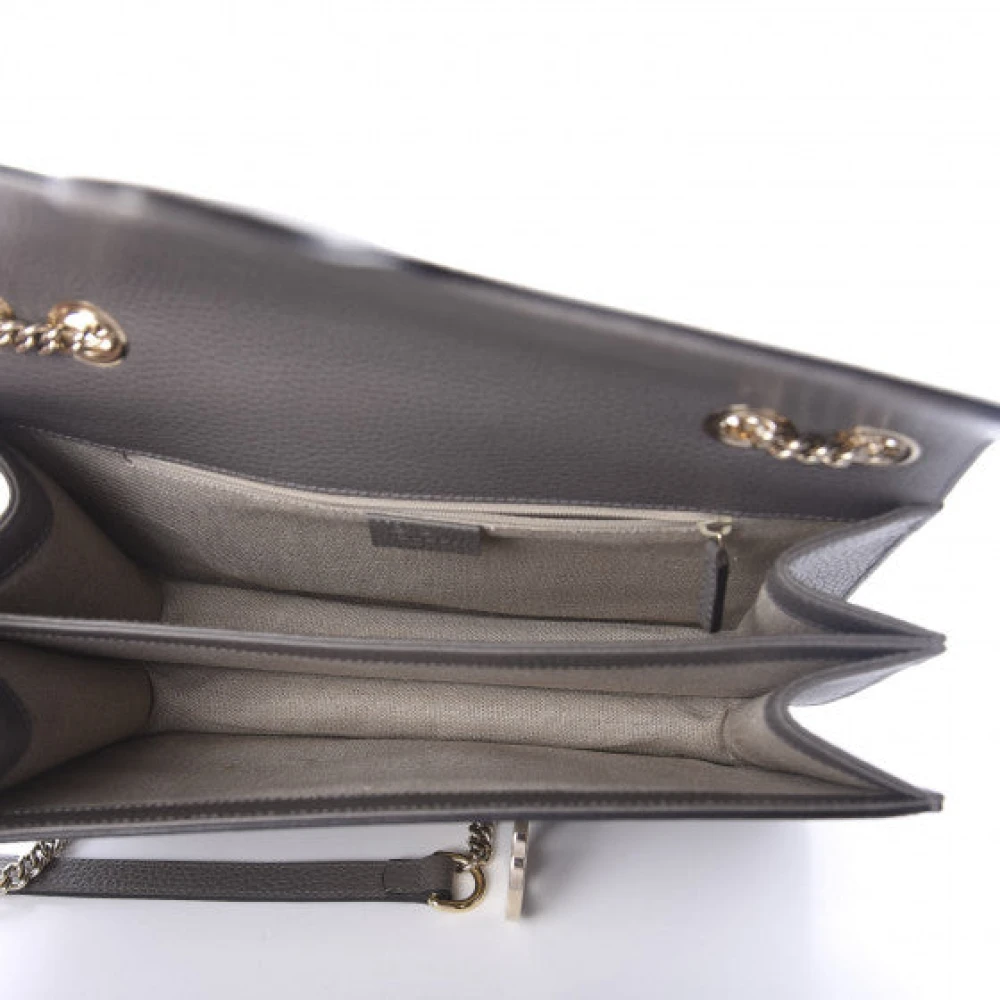 Gucci Interlocking GG Schoudertas Gray Dames