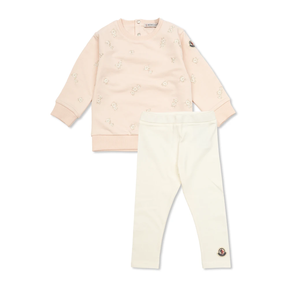 Moncler , Kids Sets, Unisex, Pink, 3 Y, Sweatshirt & Trousers Set