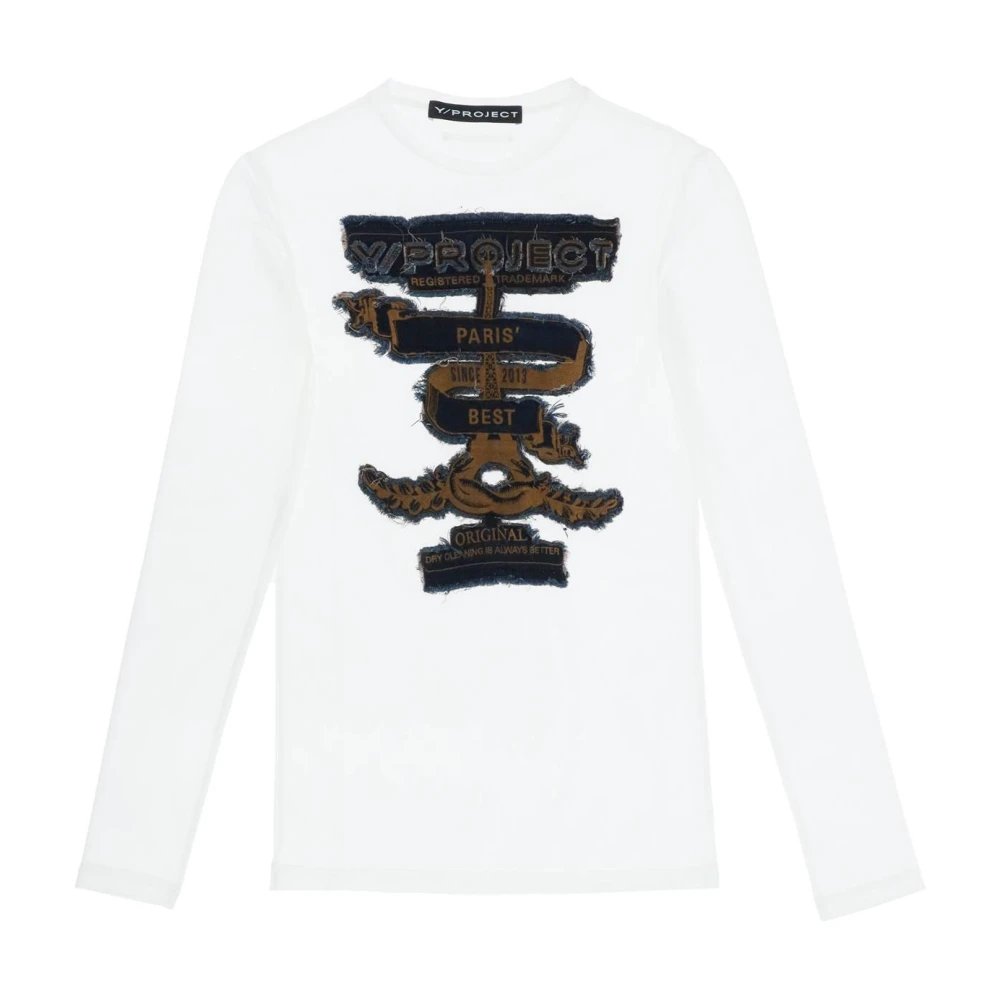 Y Project Long Sleeve Tops White Heren