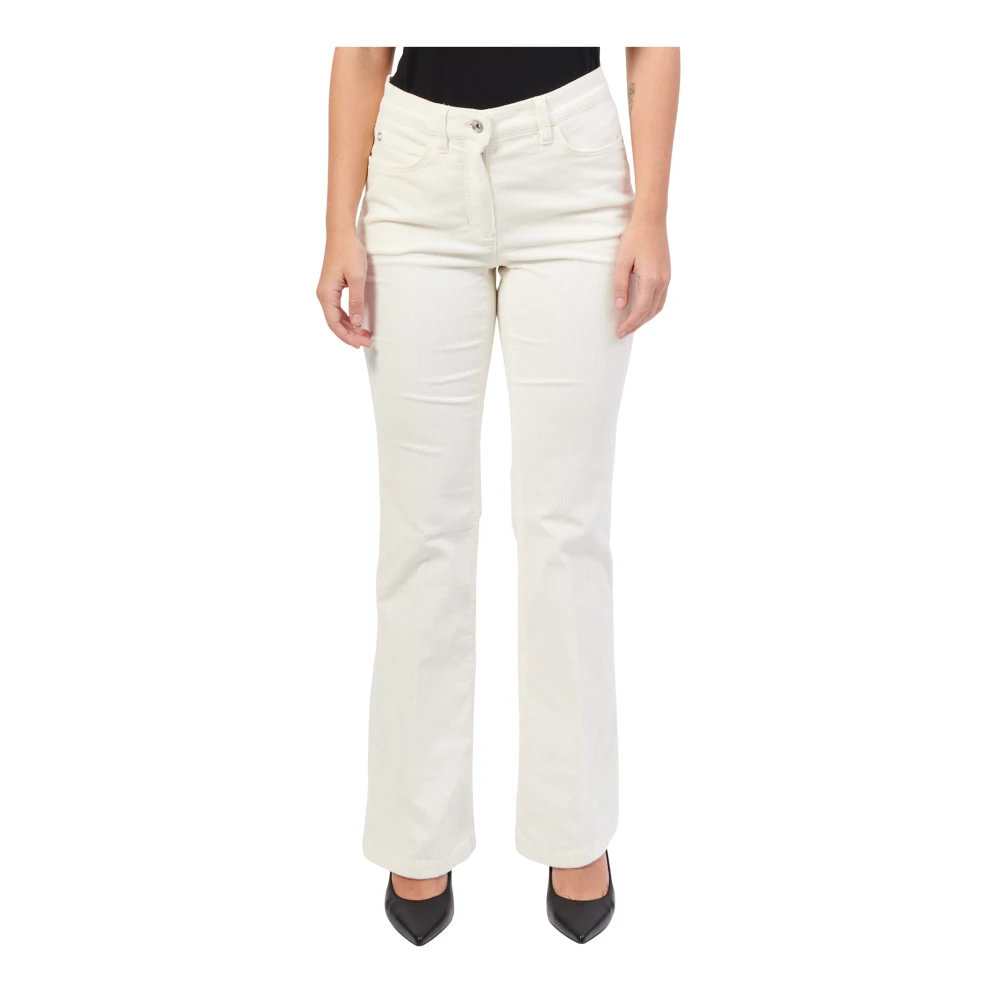 Gerry Weber Witte Straight Leg Katoenen Jeans White Dames