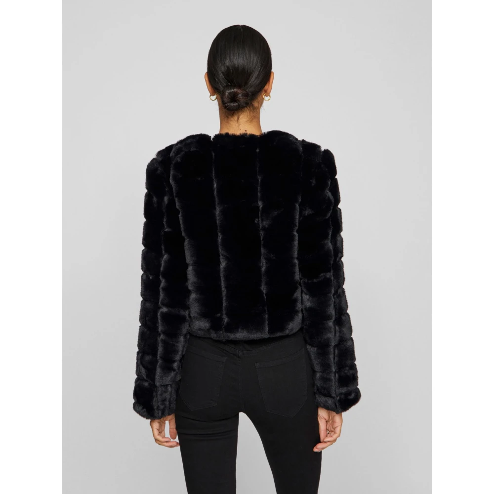 Vila Stijlvolle Jas Black Dames