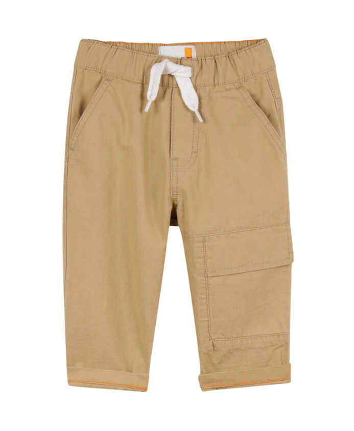 pantalon-gabardine-decontracte-avec-cordon-de-serrage-a-la-taille
