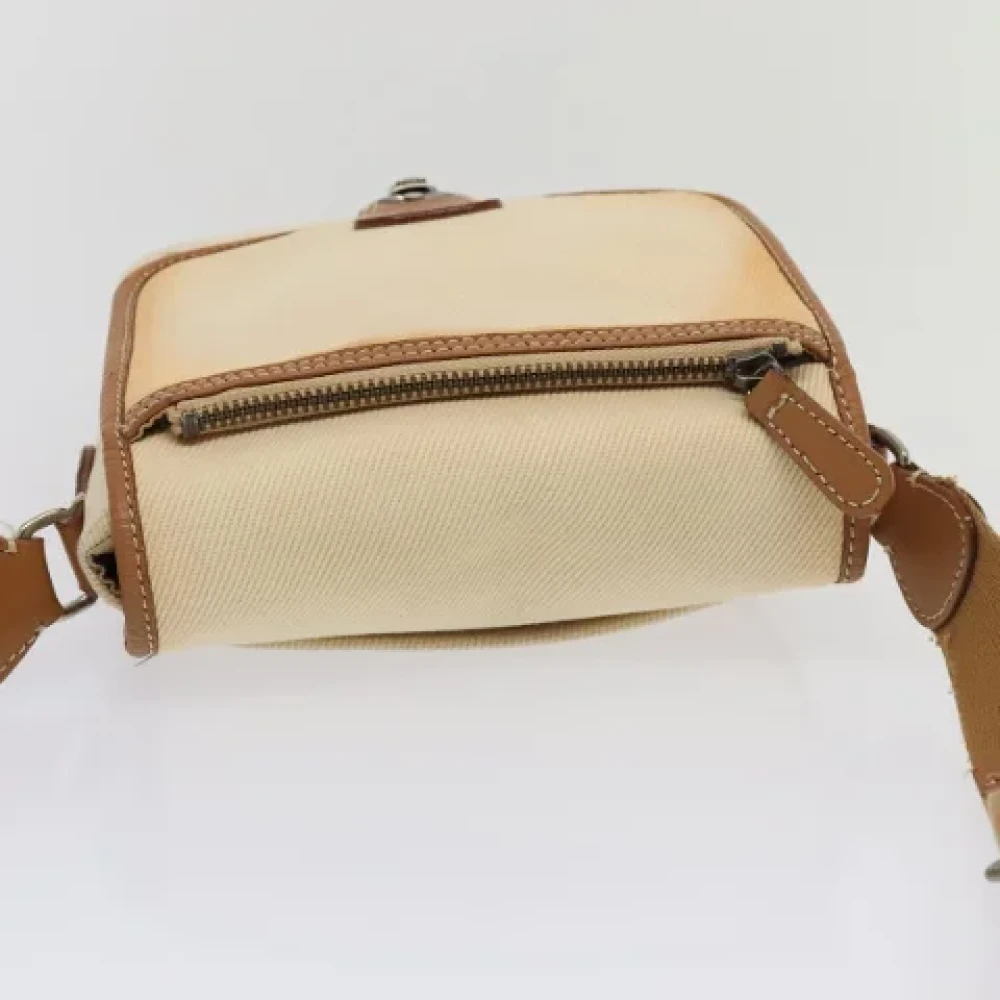 Burberry Vintage Pre-owned Canvas shoulder-bags Beige Dames
