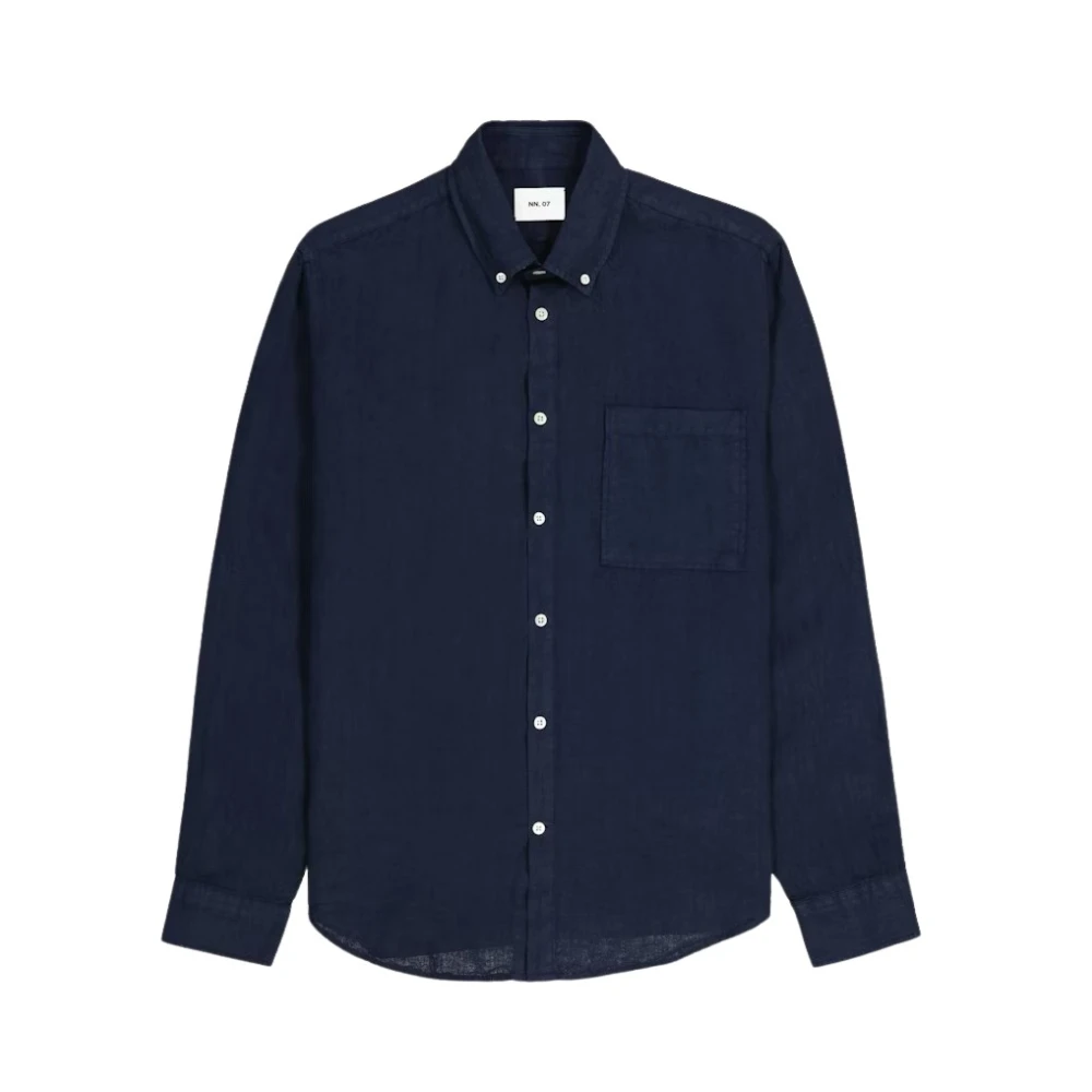 Nn07 Shirts Blue Heren