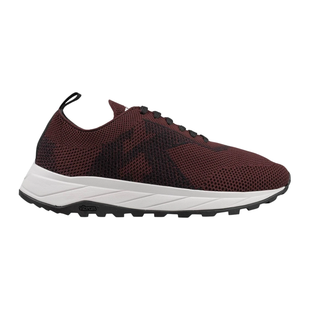 Kiton Regular Sneakers met Textuur Heren Schoenen Rood