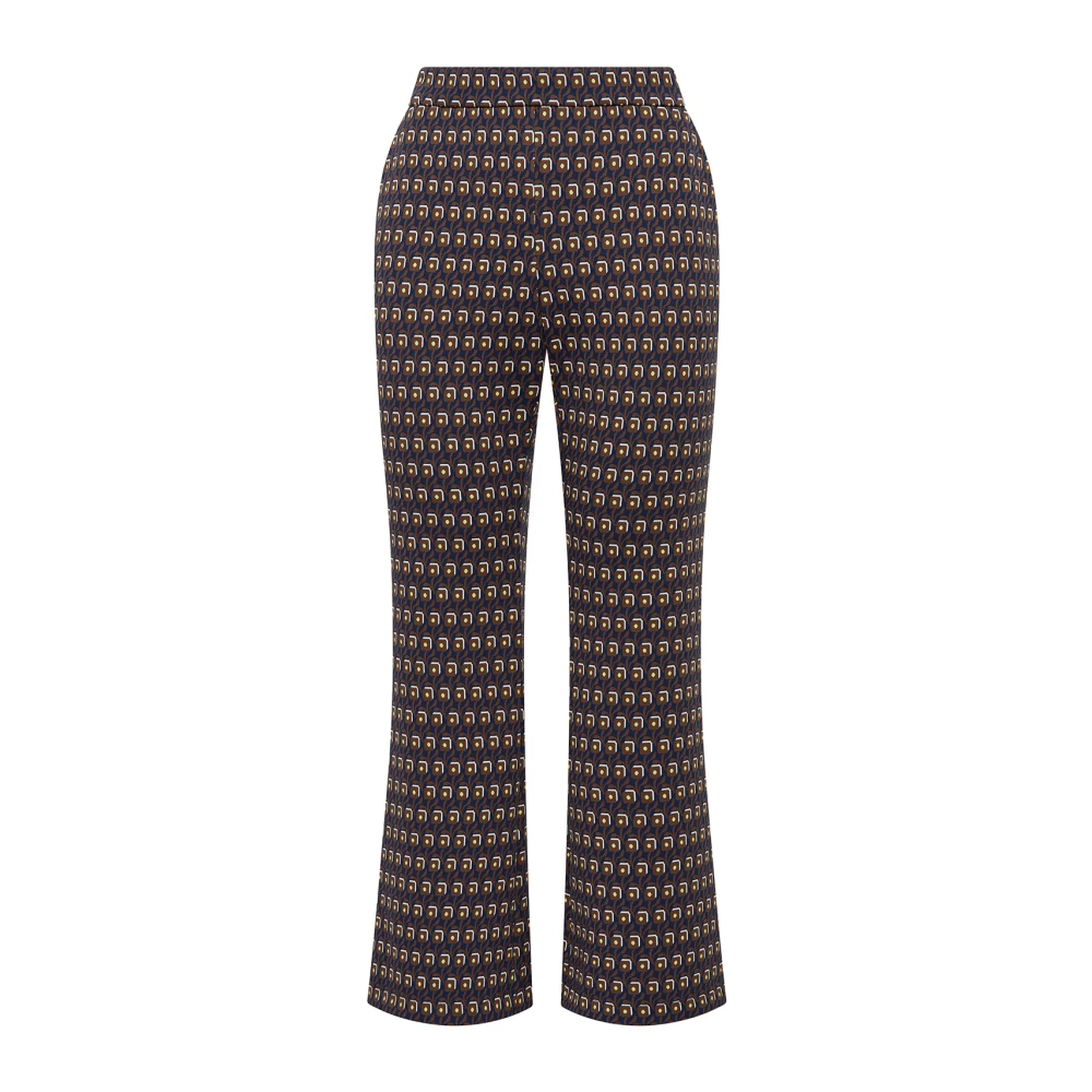 Maliparmi Bloemen Jacquard Broek Multicolor Dames