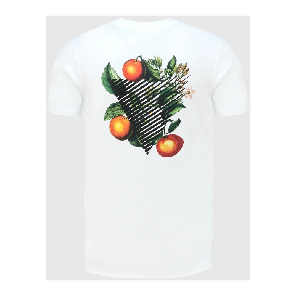 Pure Path T-Shirt- PP Triangle Orange Branch S S White Heren