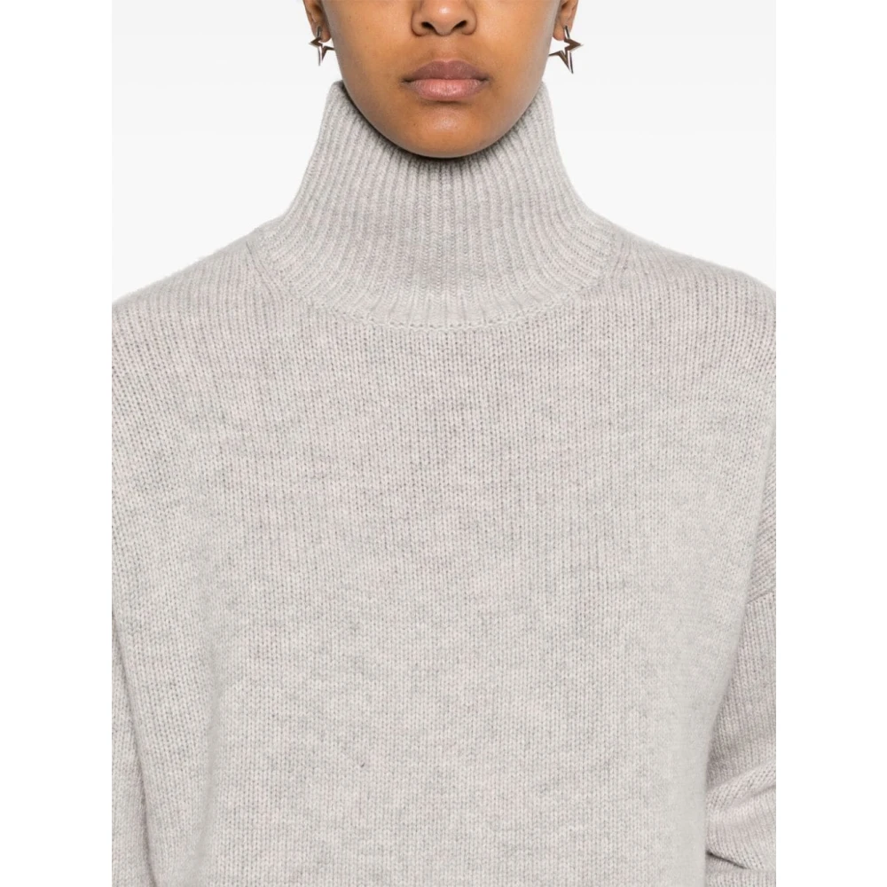 Calvin Klein Grijze Coltrui Gebreide Kleding voor Vrouwen Gray Dames