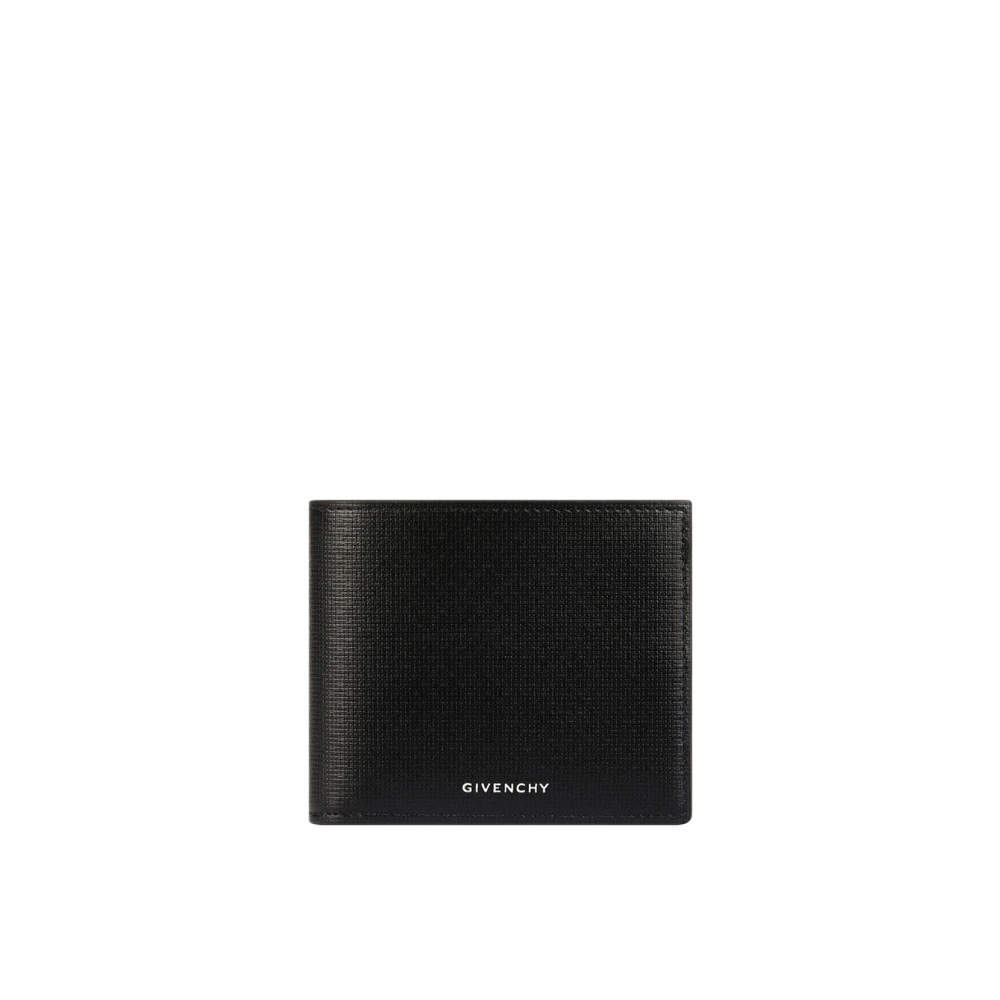 Givenchy Zwarte Portemonnee met 4G Patroon Reliëf Black Heren