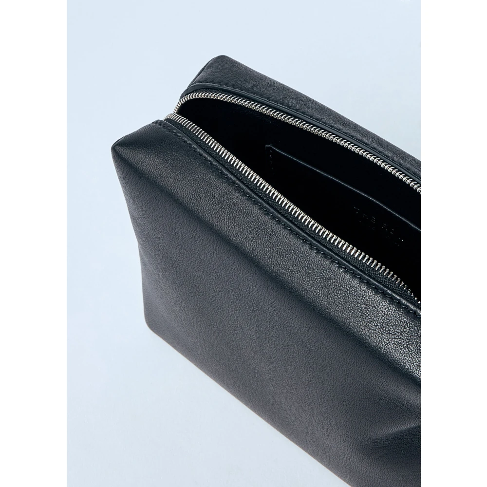 The Row Gladleren Crossbodytas Italië Black Dames