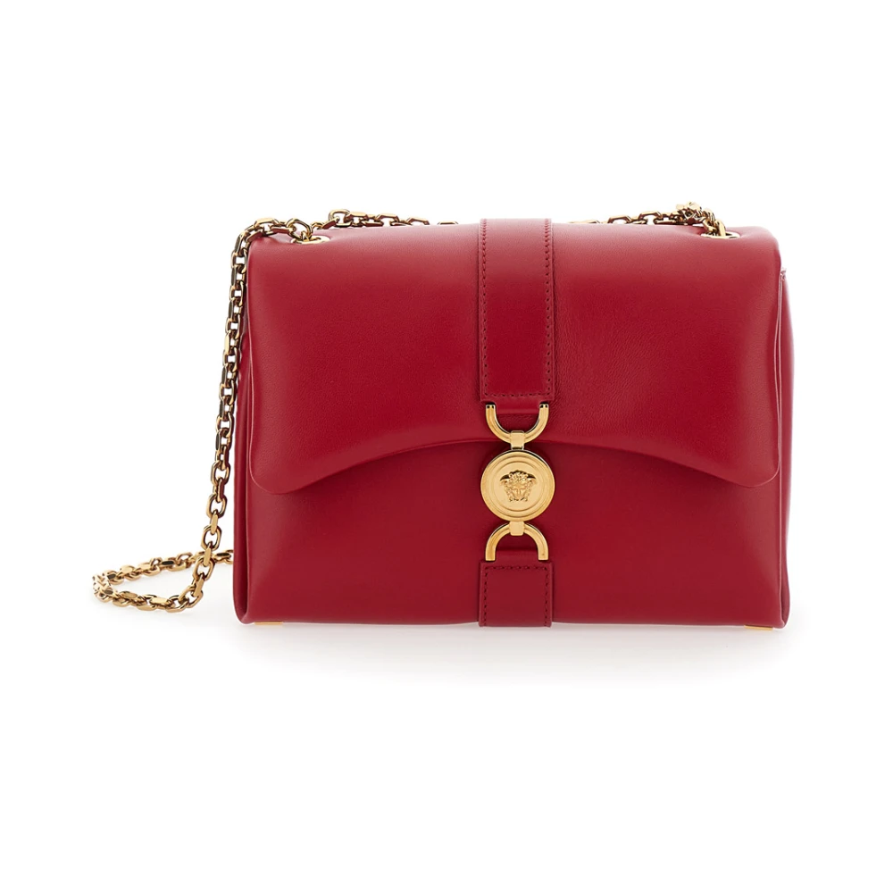 Versace Rode Nappa Tassen voor Modieuze Liefhebbers Red Dames