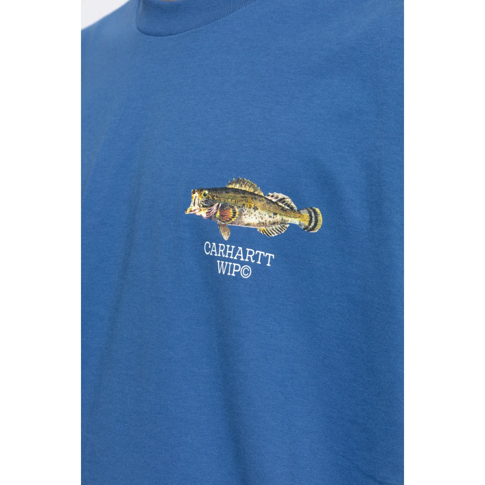 Carhartt WIP Bedrukt T-shirt Blue Heren