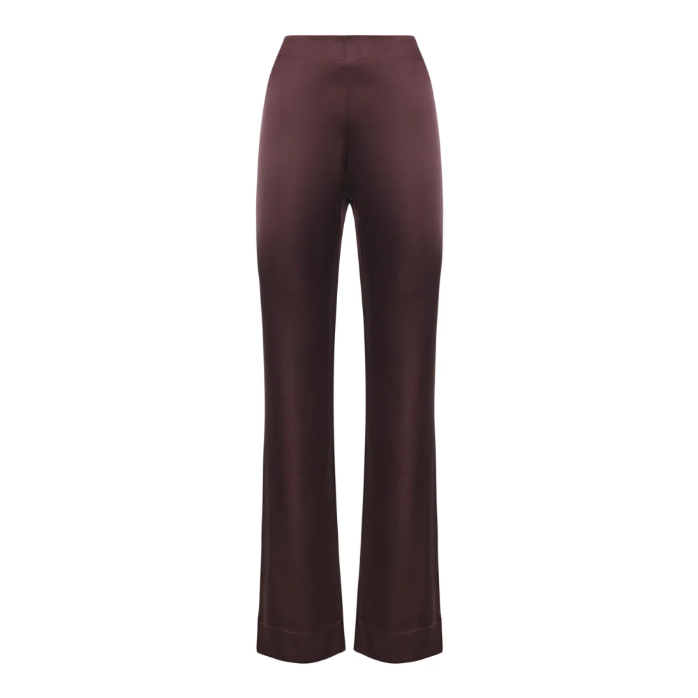 Pinko Women's Red Wide Trousers, Xs, Pinolo Trousers
