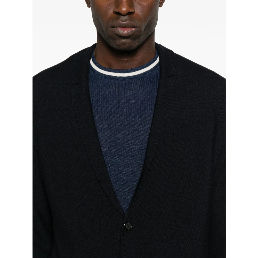 Lardini Stijlvolle Jas Trui Black Heren