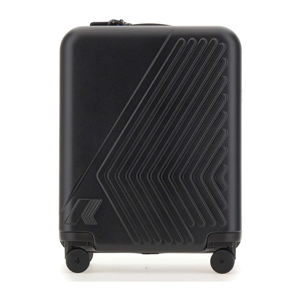 K-Way Men's Black Cabin Bags, One Size, Eudoxie Logo Trolley