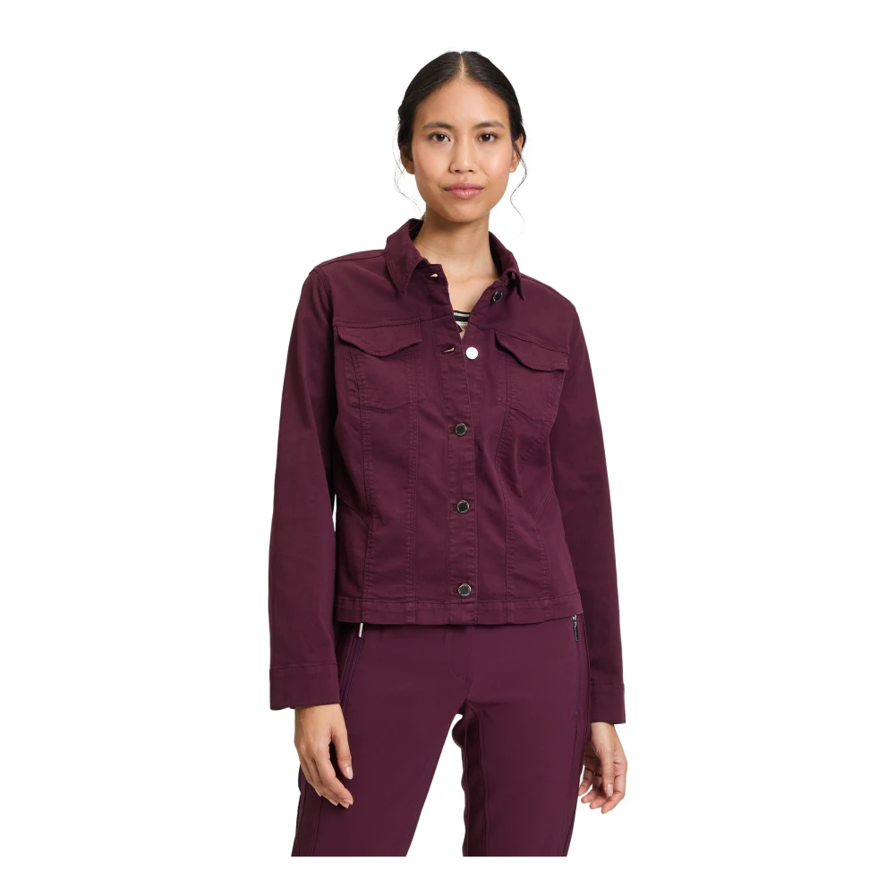 Betty Barclay Blazerjas met lange mouwen Cool en Casual Purple Dames