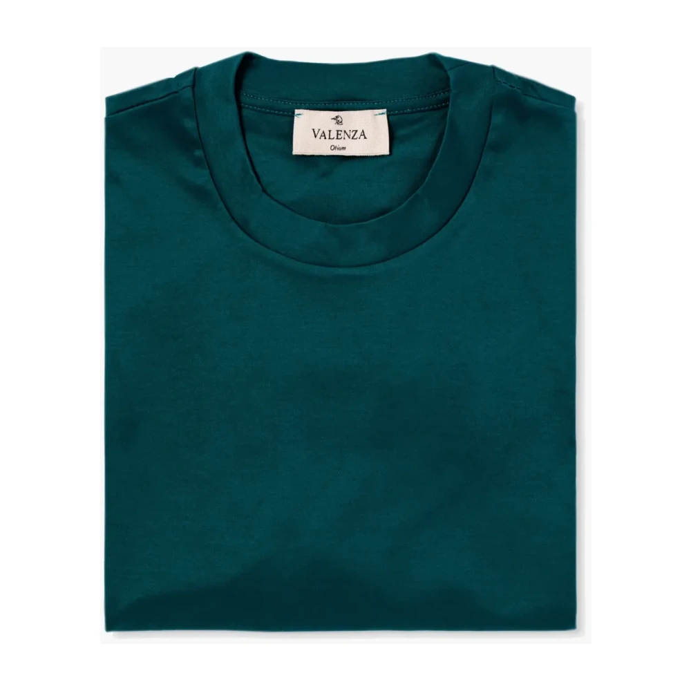 Valenza Interlock Supima T-shirt in Petrol Green Heren