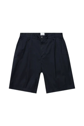 Plisserad twillshorts