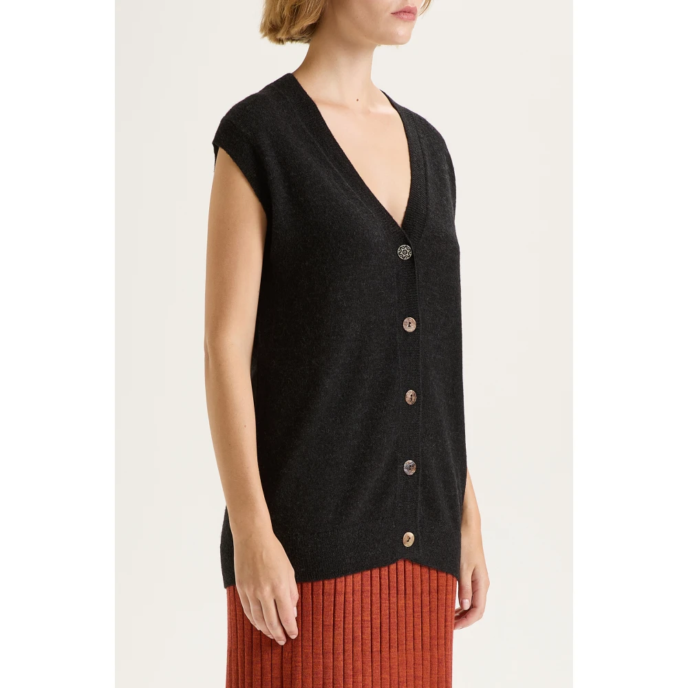 Maliparmi Lichte Vest Black Dames