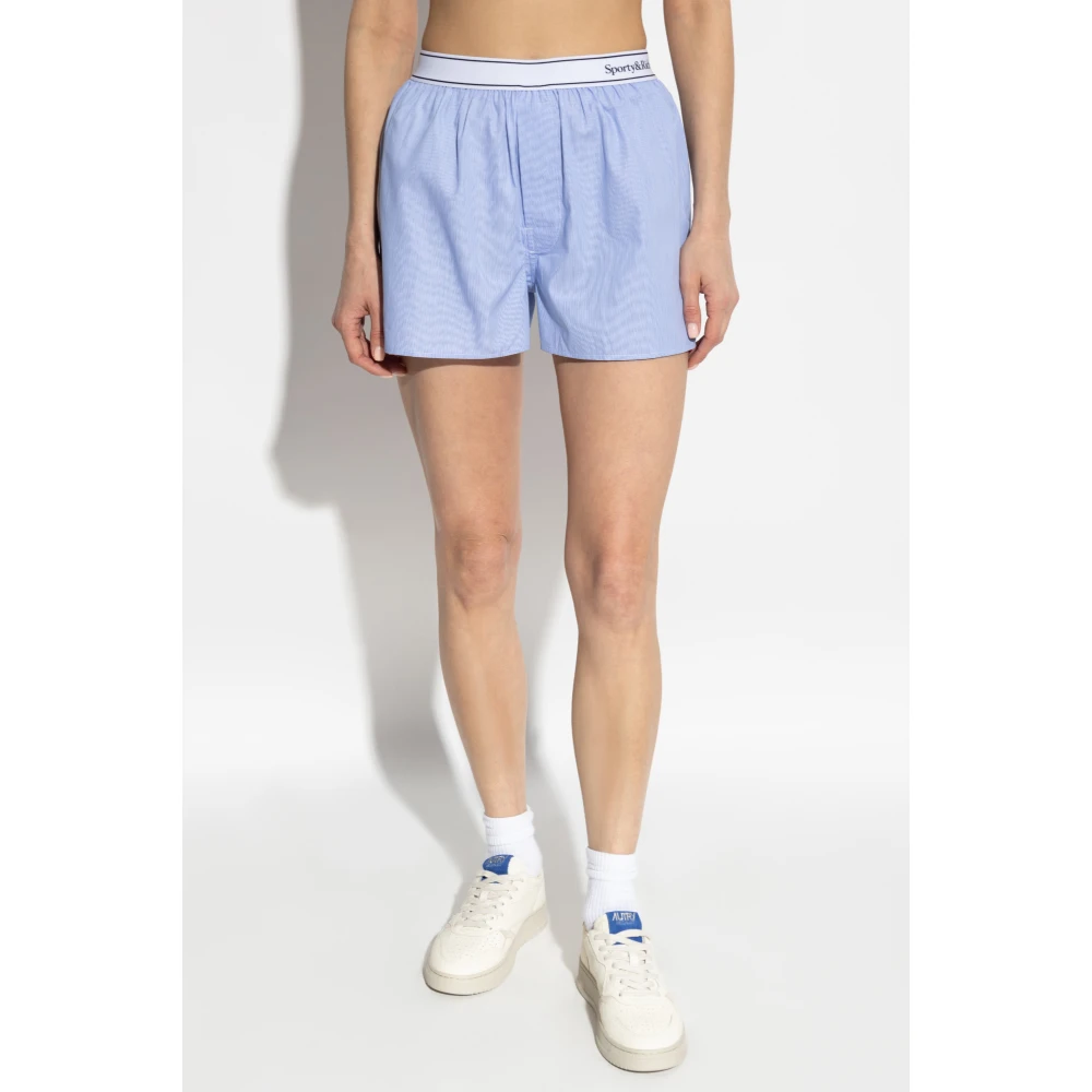 Sporty & Rich Shorts uit de Parijse collectie Blue Dames