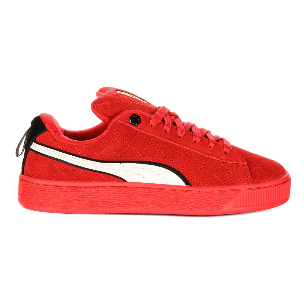 Puma Men's Red Suede Xl Trainers - Sneakers - 3 1/2 Uk - Shoes