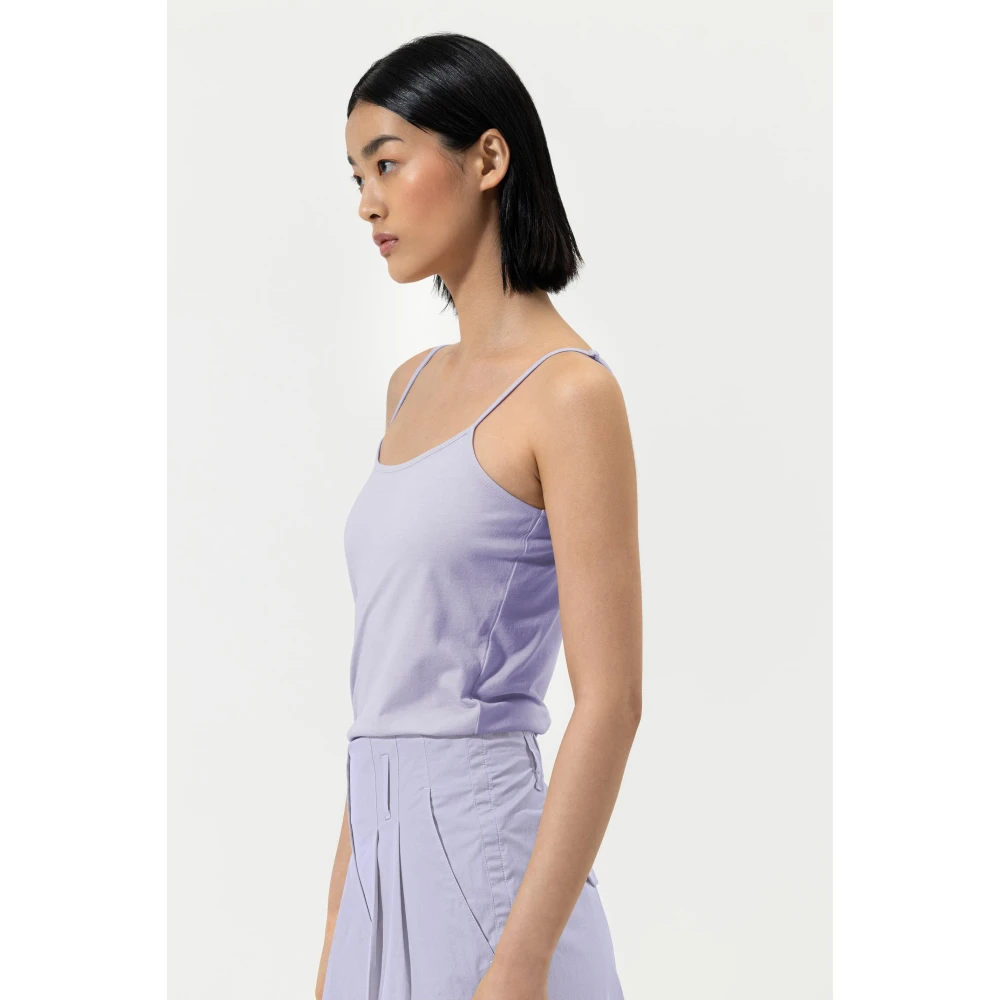 LUISA CERANO Blauwe Mouwloze Top Stijl 378873 7769 Purple Dames