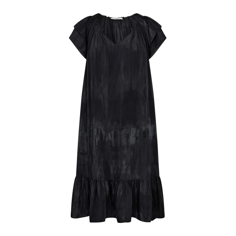 Co'Couture Sunrise Crop Cold Dye Jurk Black Dames