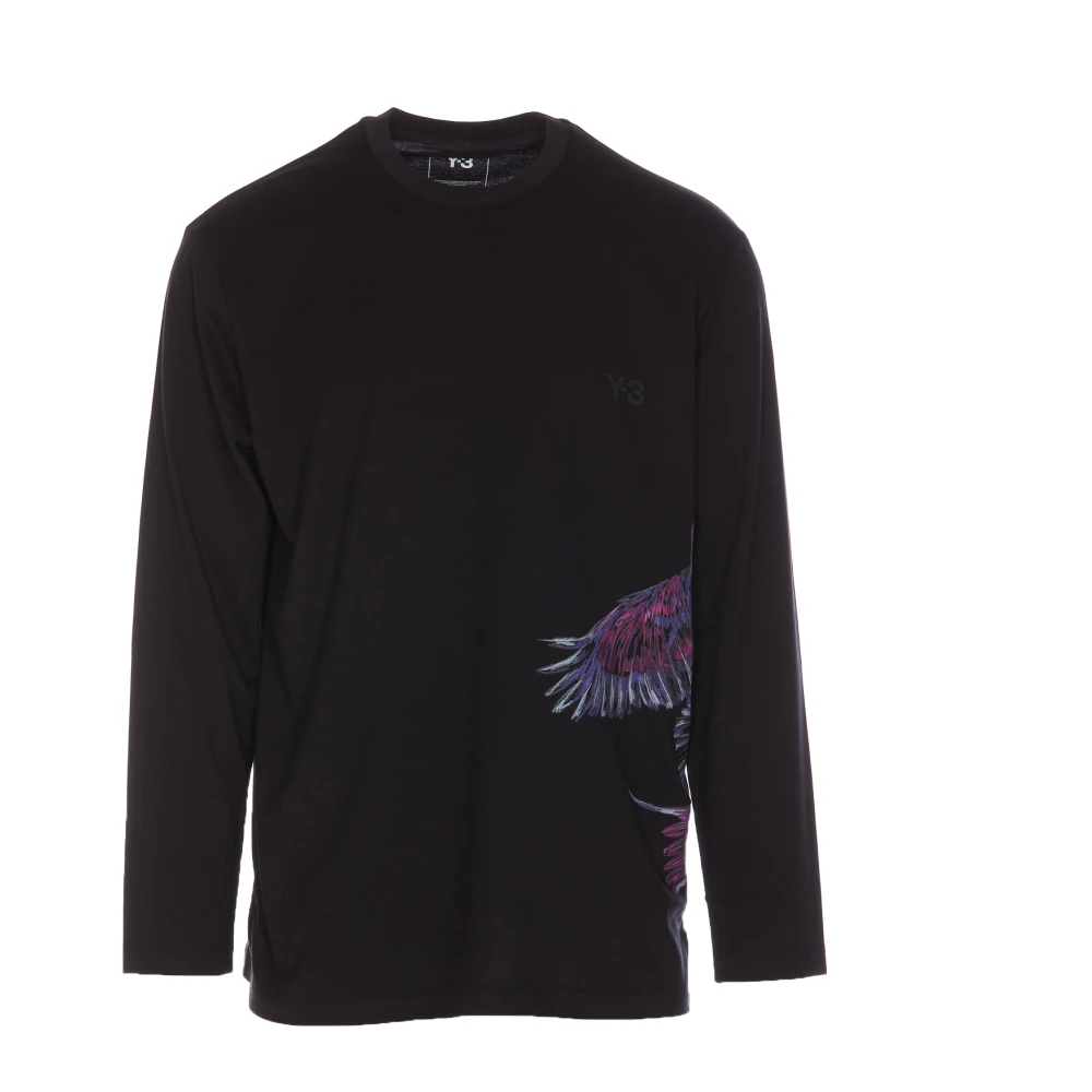 Y-3 Zwarte T-shirts en Polos Black Heren