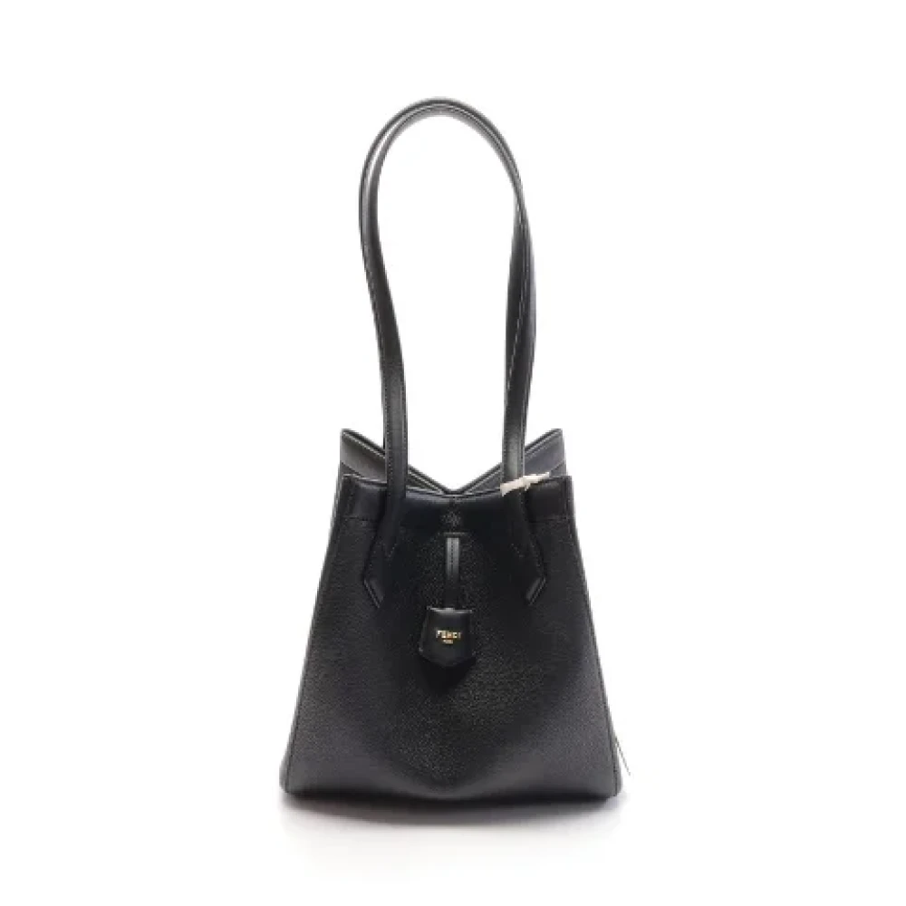 Fendi Vintage Pre-owned Leather totes Black Dames