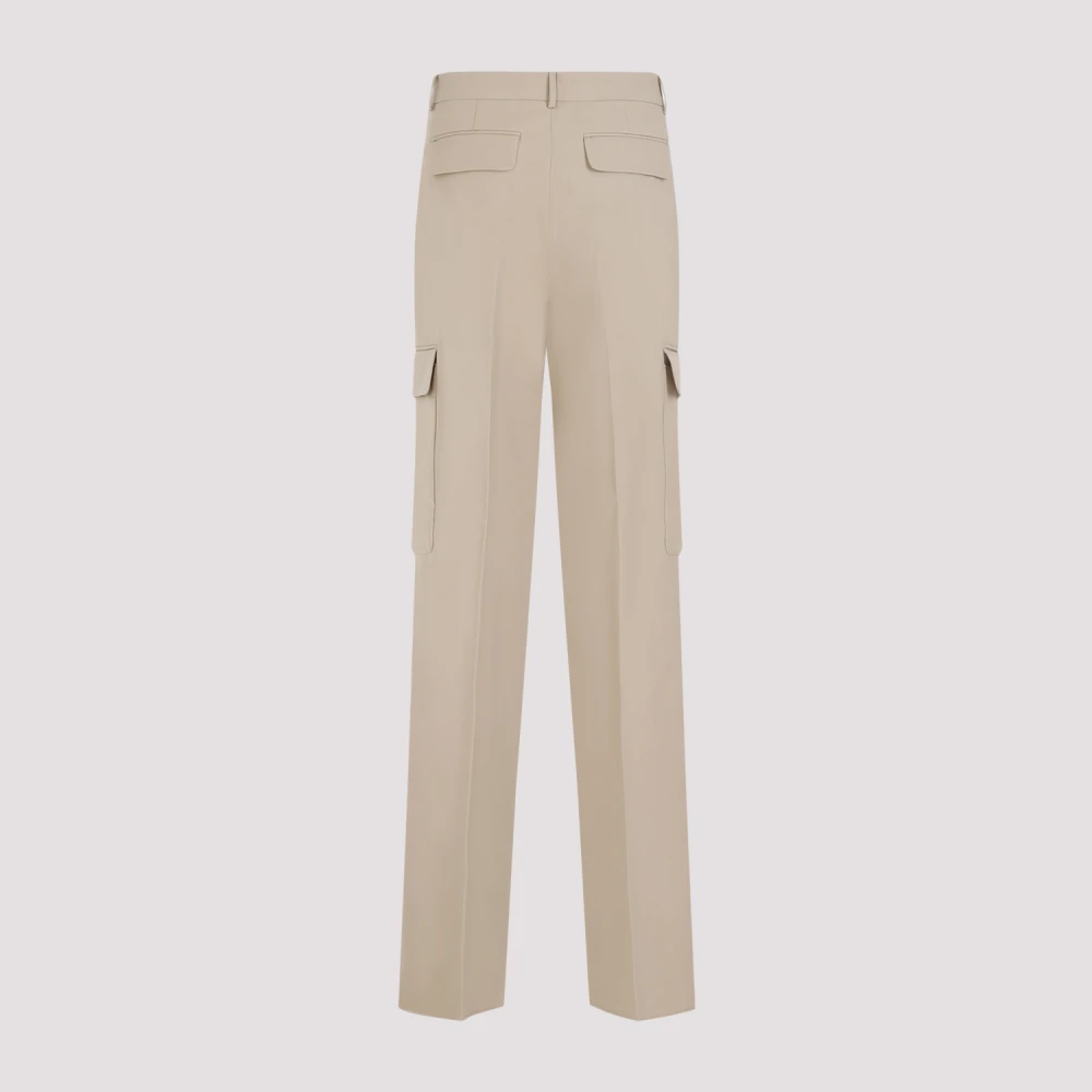 SPORTMAX Straight Trousers Beige Dames