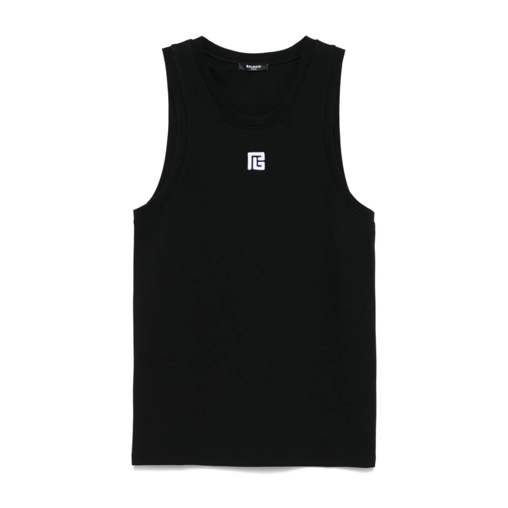 Balmain Zwarte Top voor Vrouwen Black Heren