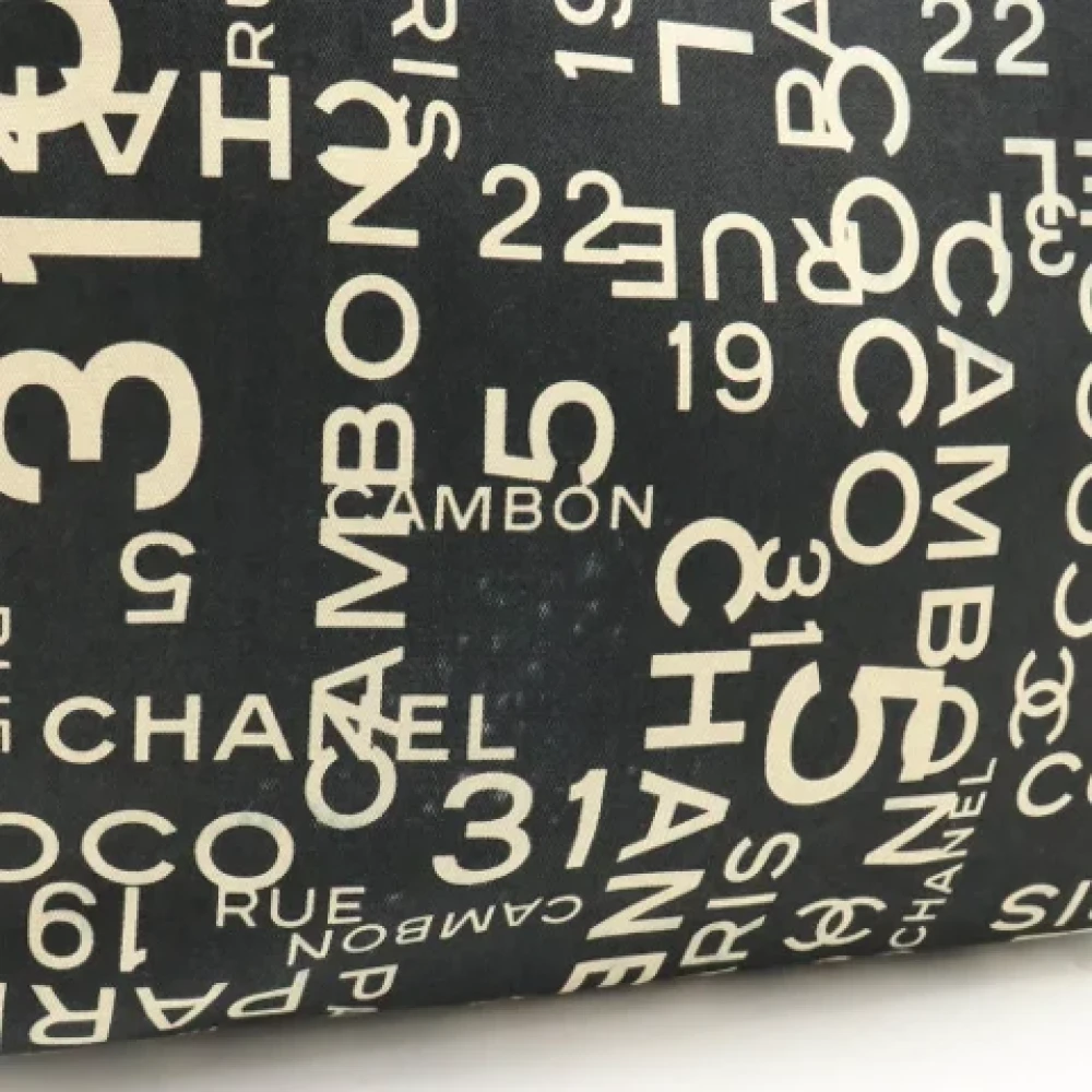 Chanel Vintage Pre-owned Canvas chanel-bags Black Dames