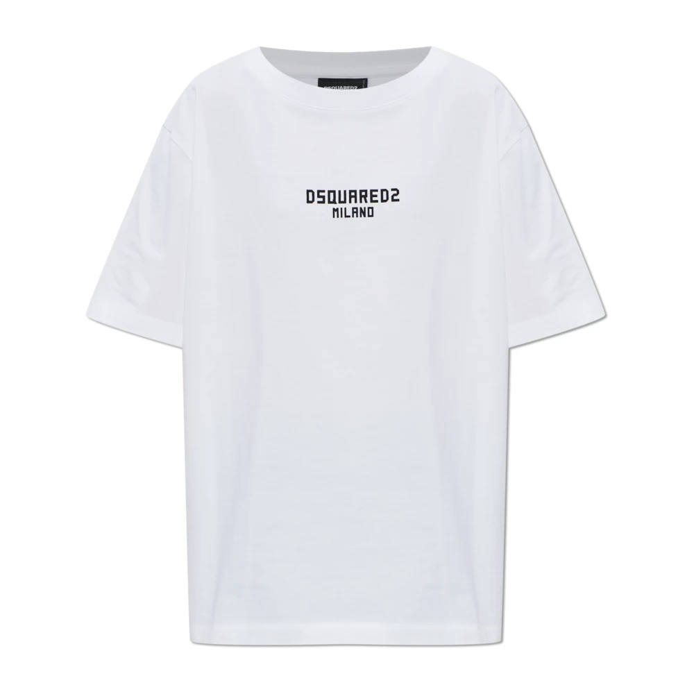 Dsquared2 Women's White T-Shirts, Xs, T-Shirt With Print