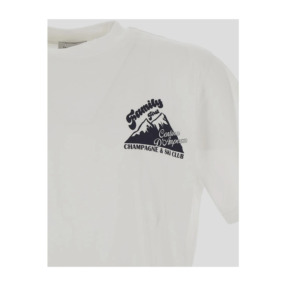 Family First Katoenen T-shirt voor het gezin White Heren