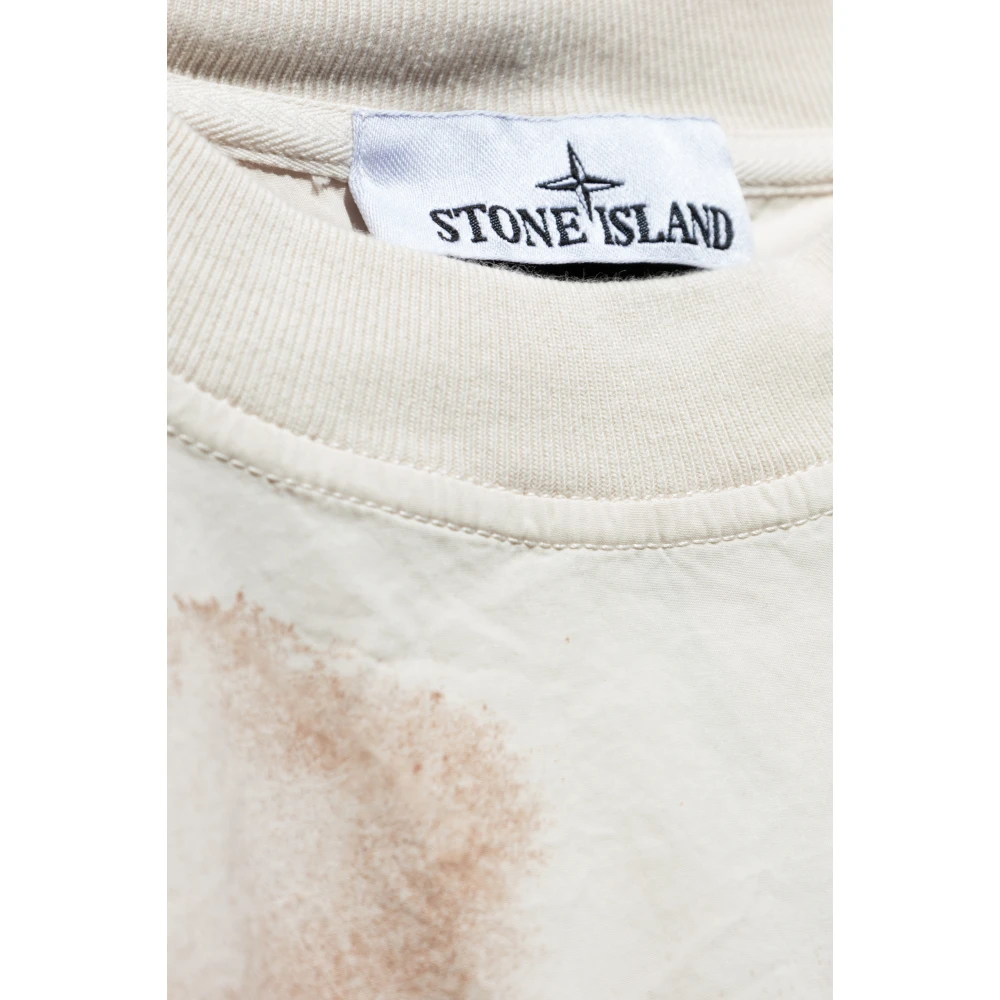 Stone Island T-shirt met logo Multicolor Heren
