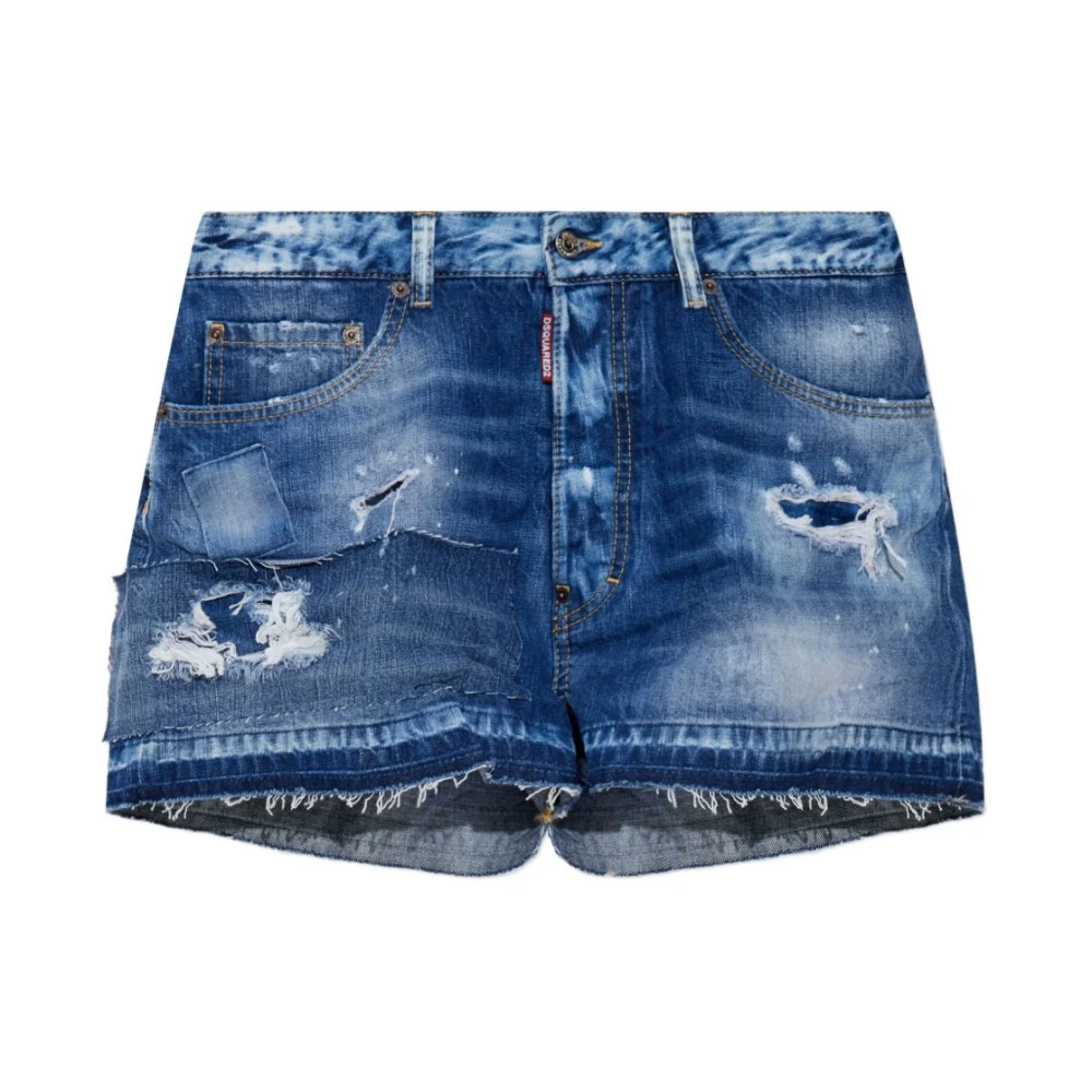 Dsquared2 Women's Blue Denim Shorts, Xs, Denim Shorts