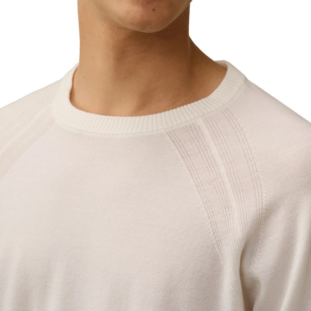 C.P. Company Merino Wol Ronde Hals Trui met Lens Zak Beige Heren