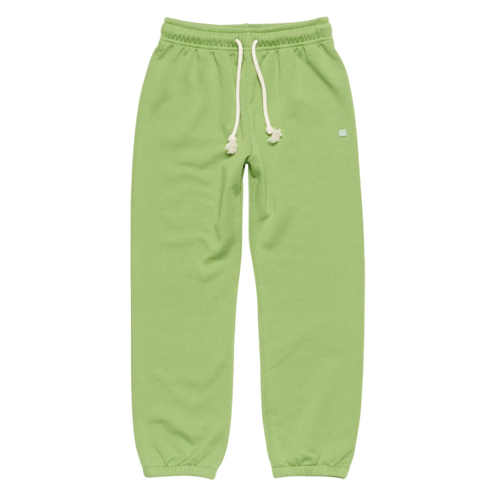 Acne Studios Boys Green Sweatpants, 3 Y, Frack Face Joggers