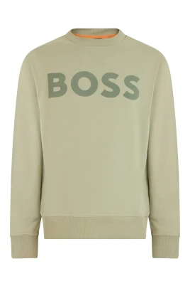 Bomullssweatshirt med logotyp