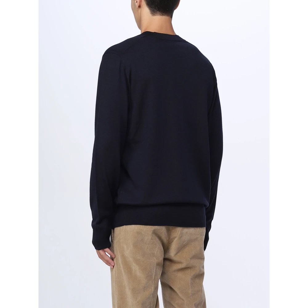 Paolo Pecora Stijlvolle Gebreide Truien Collectie Blue Heren