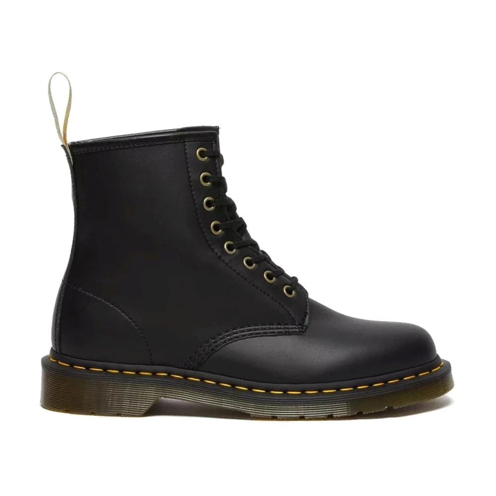 Dr. Martens Black Lace-Up Boots, Male, 11 Uk, Vegan Ankle Booties