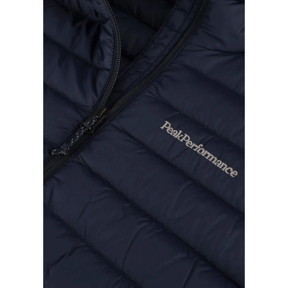 Peak Performance Blauwe Gewatteerde Hoodie Jas Blue Dames