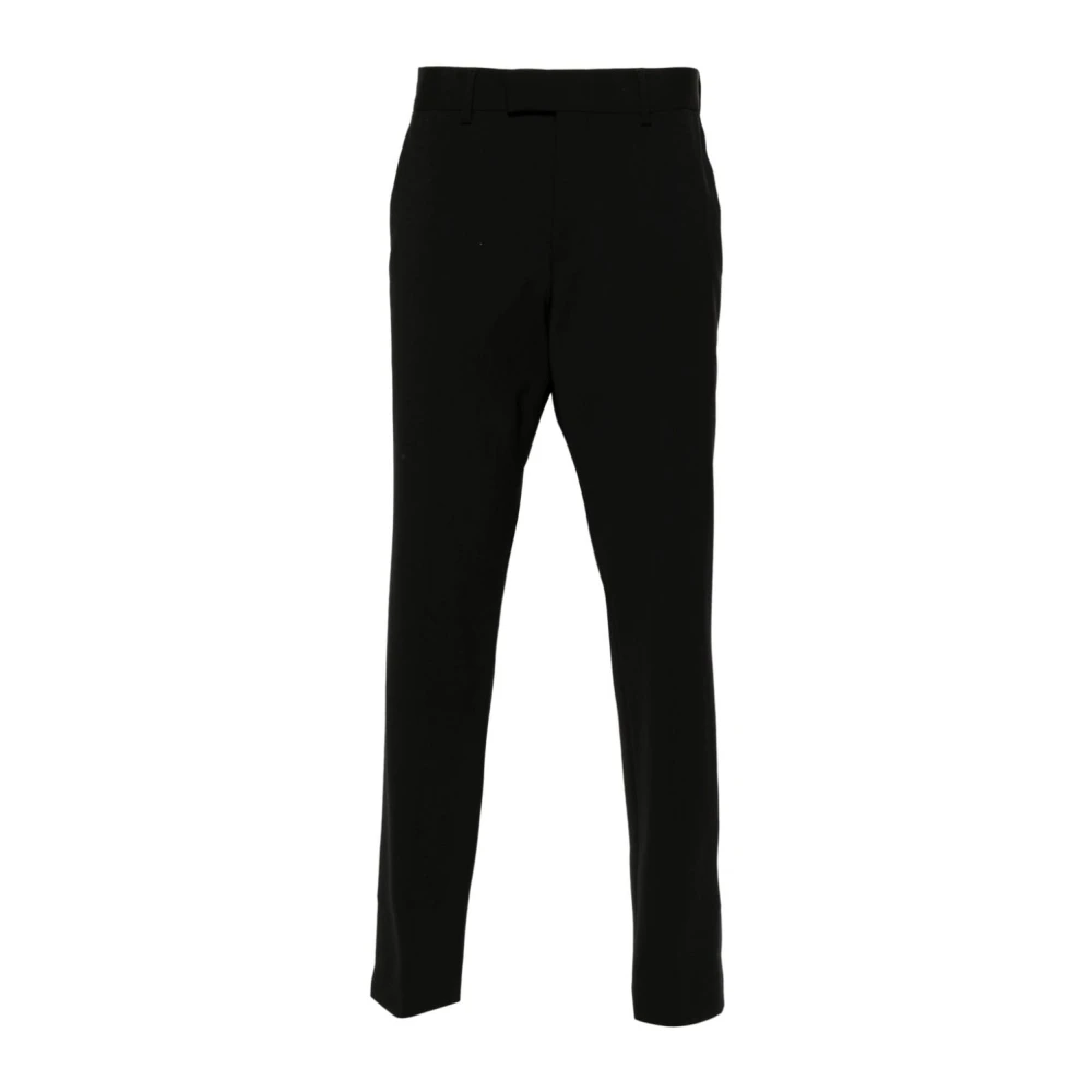 Hugo Boss Zwarte Wollen Broek Black Heren