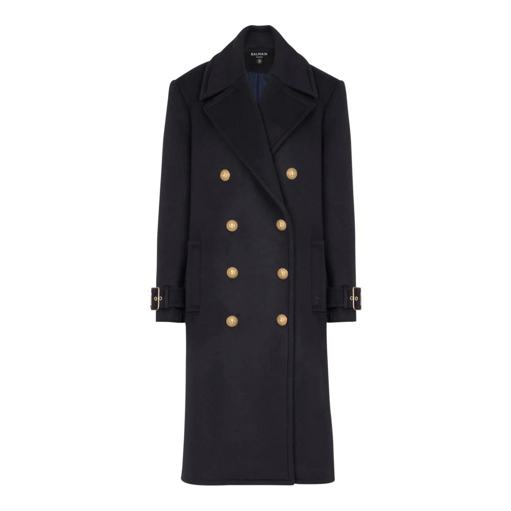 Coats > Double-Breasted Coats - - Balmain - Modalova