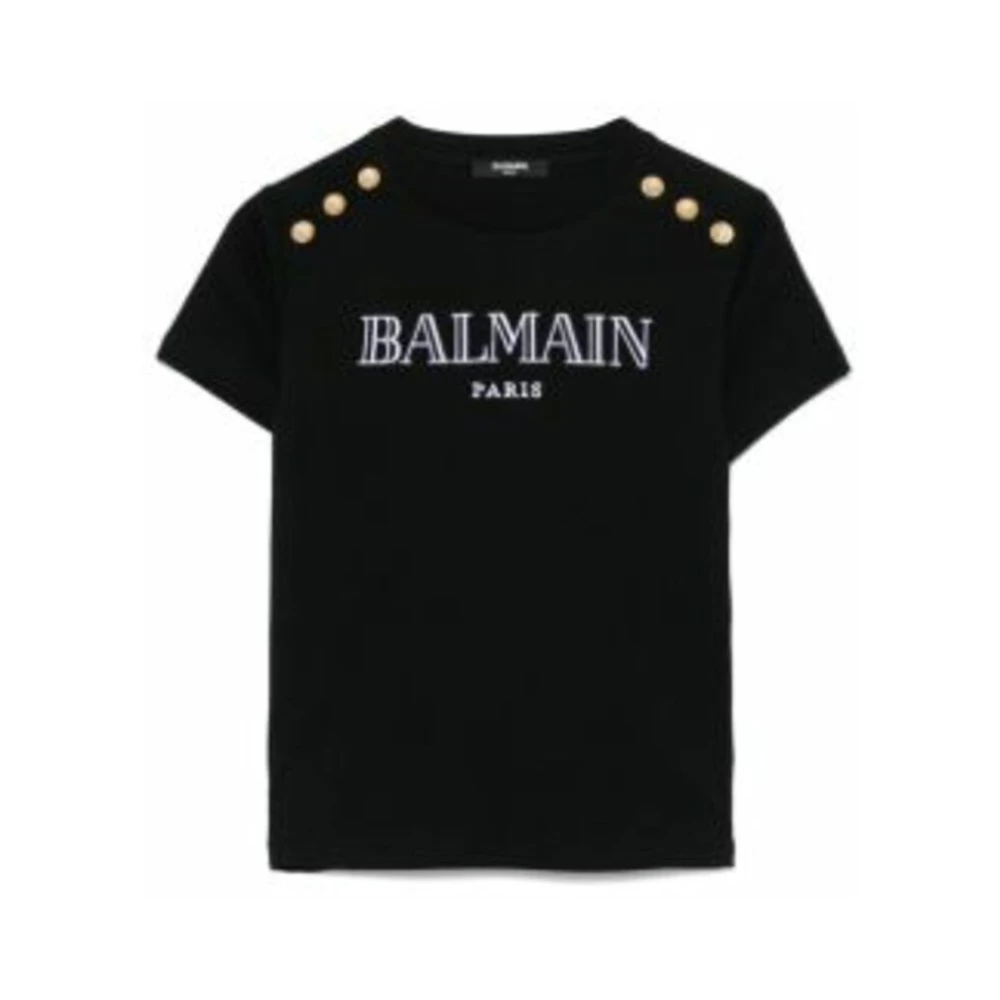 Balmain Barn Svart Guld Topp Black, Flicka