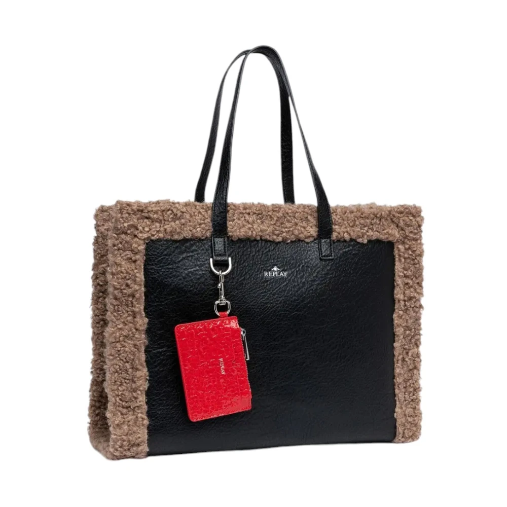 Replay Zwarte Schoudertas Fw3658 Black Dames