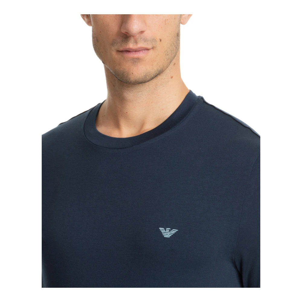 Emporio Armani Pyjama met middelhoge taille en details Blue Heren