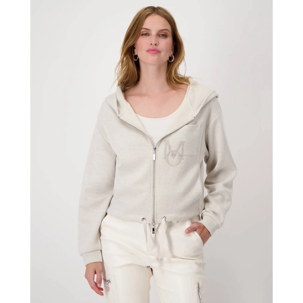 monari Stijlvolle Jas Beige Dames