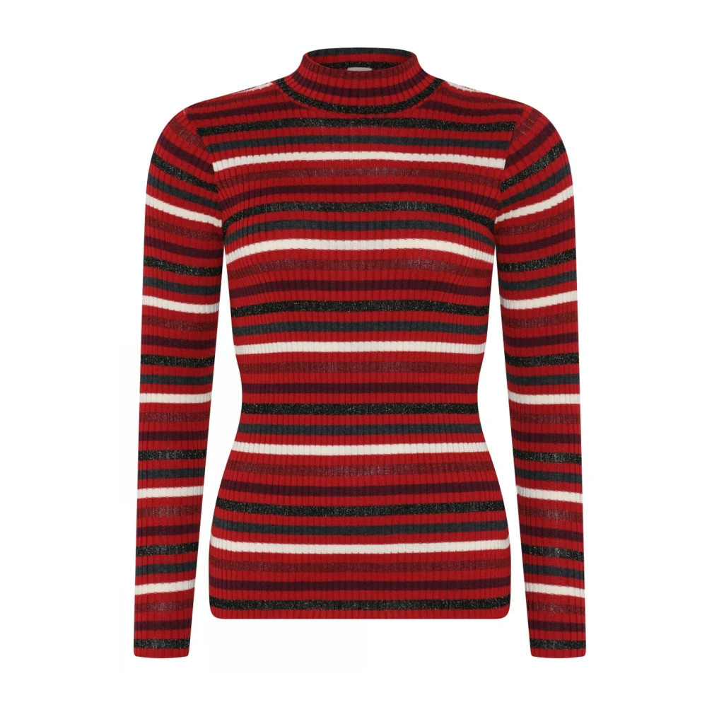 Skovhuus Gestreepte Ribgebreide Trui Blouse Roccoco Multicolor Dames